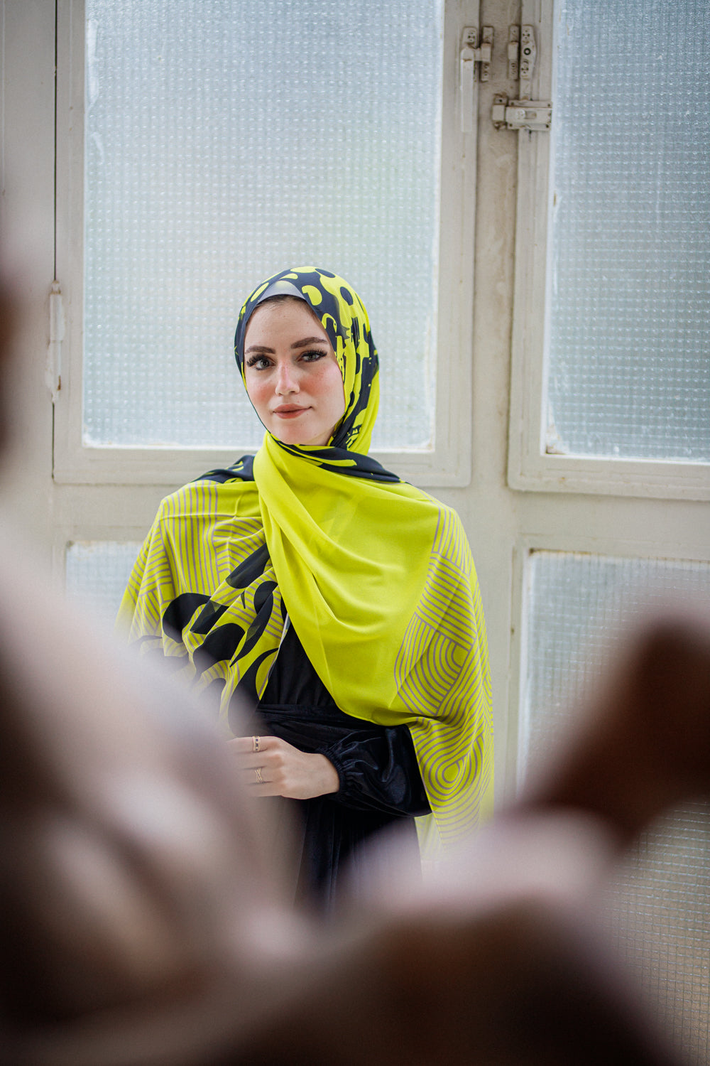 Bold Yellow Scarf