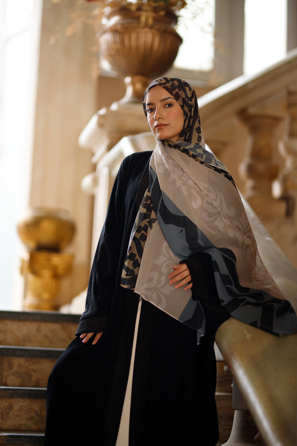 Regal Whispers Chiffon Scarf