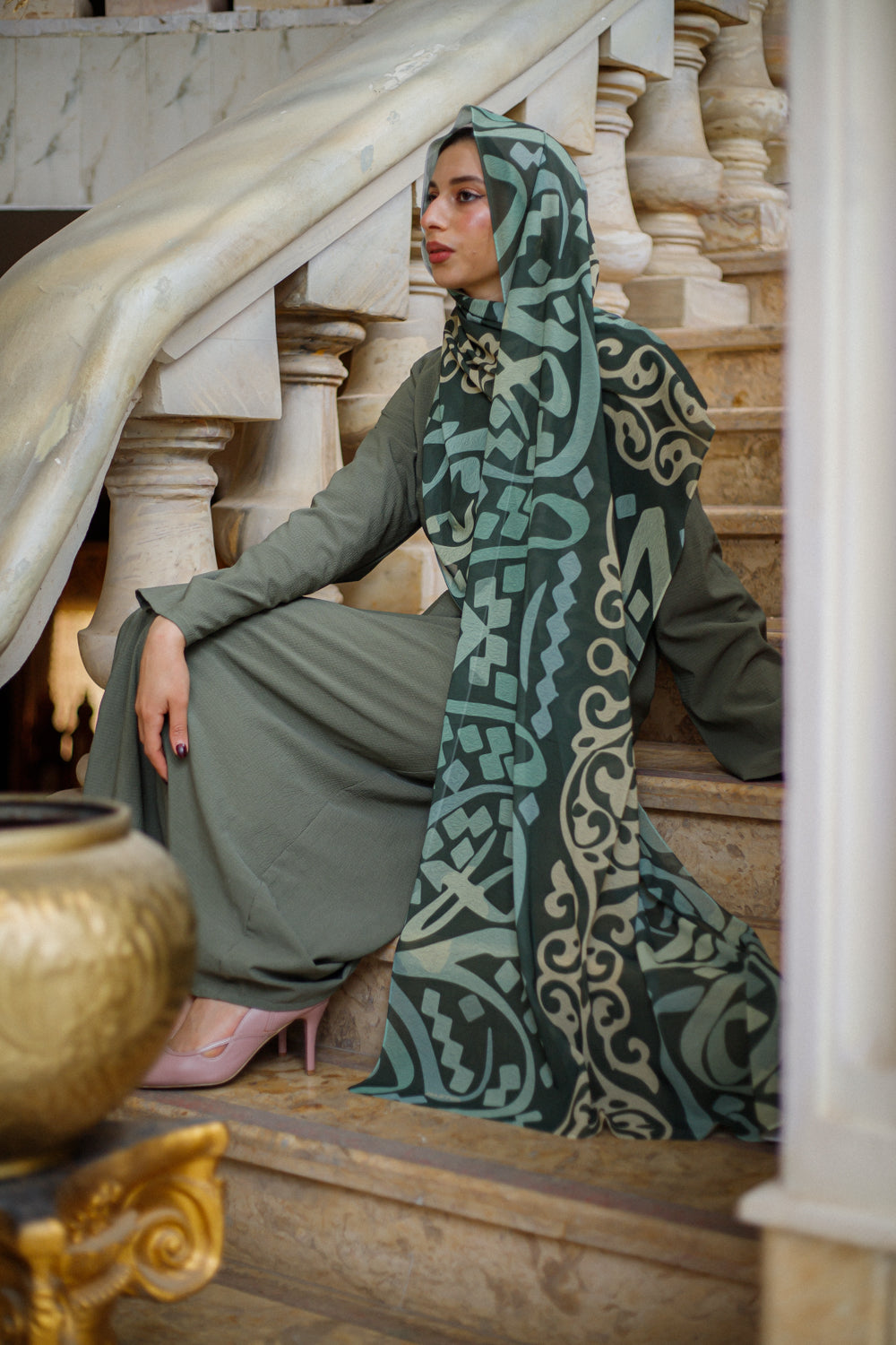 Royal Elegance Chiffon Scarf