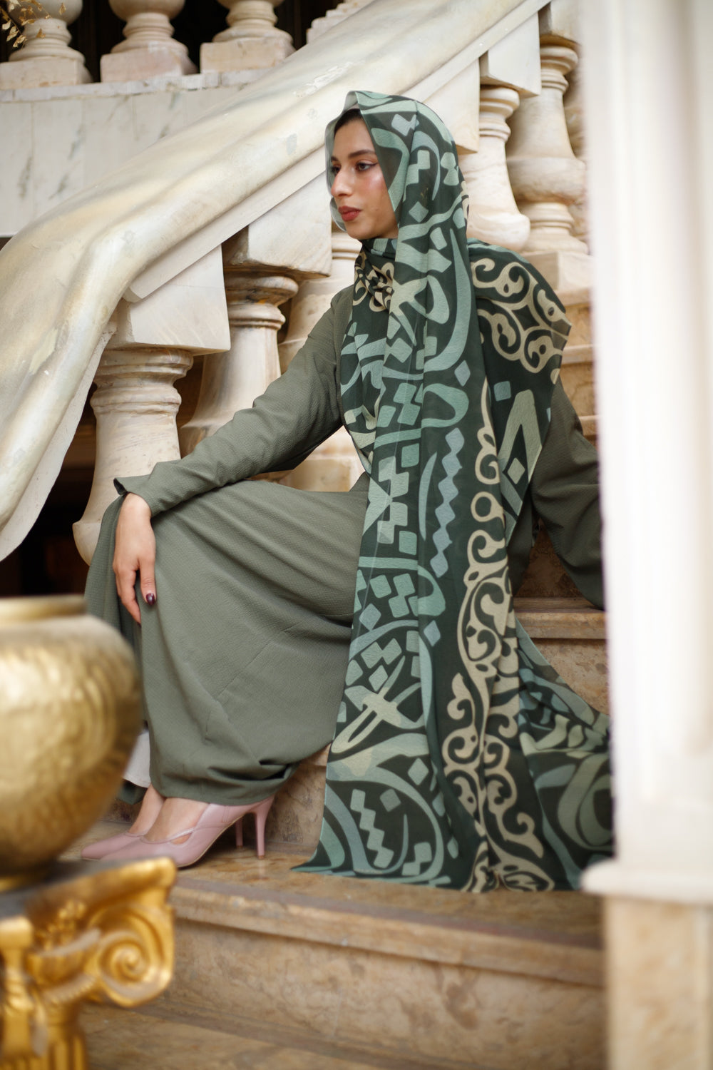 Royal Elegance Chiffon Scarf