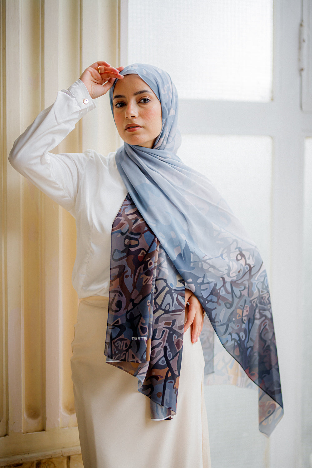 Azure Elegance Scarf